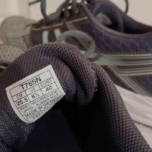 Asics Gel Contend 4 running shoes in gray and mint green size 8.5 - Picture 6 of 7